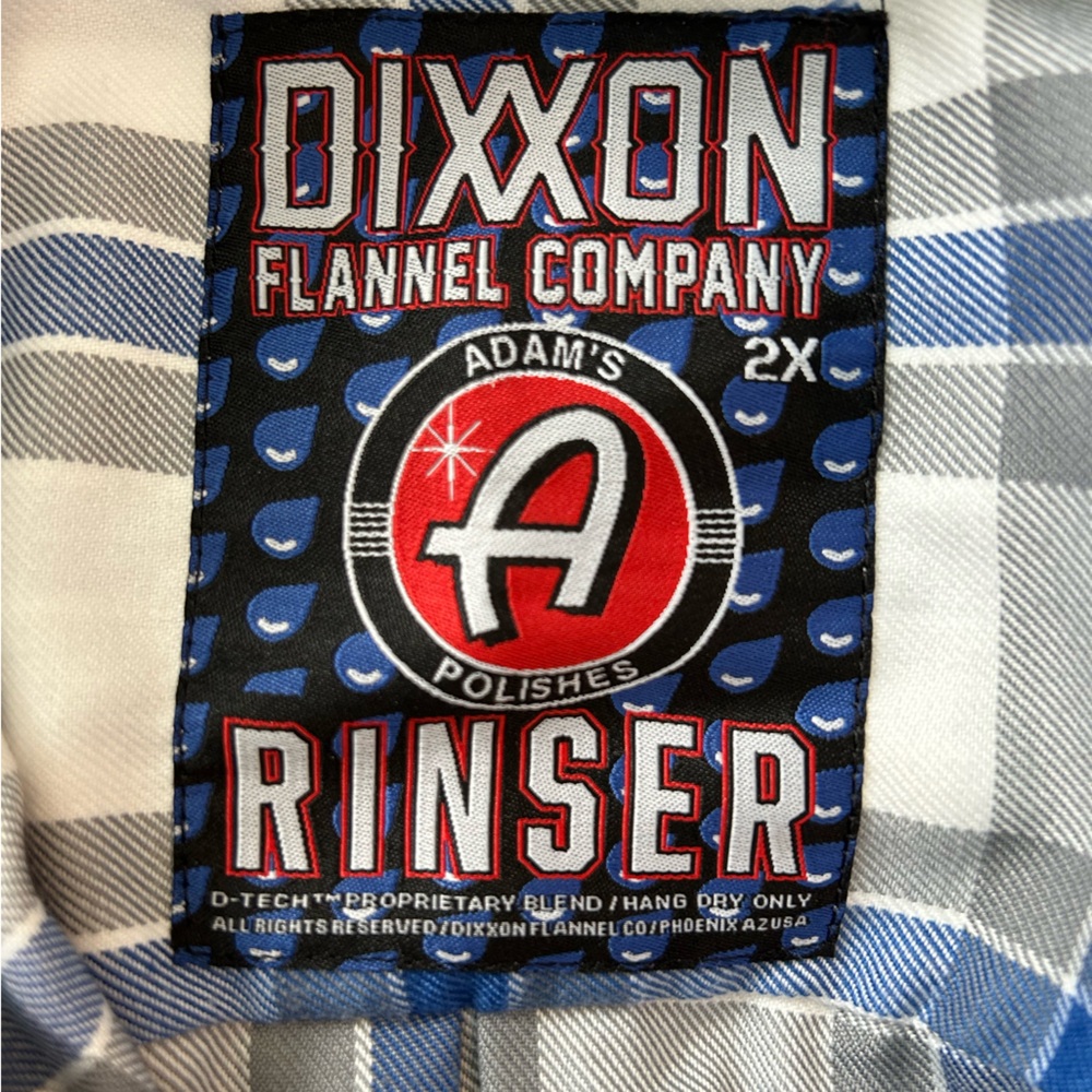 Limited edition. Adam's Polishes x Dixxon Flannel Rinser Edition. 2X